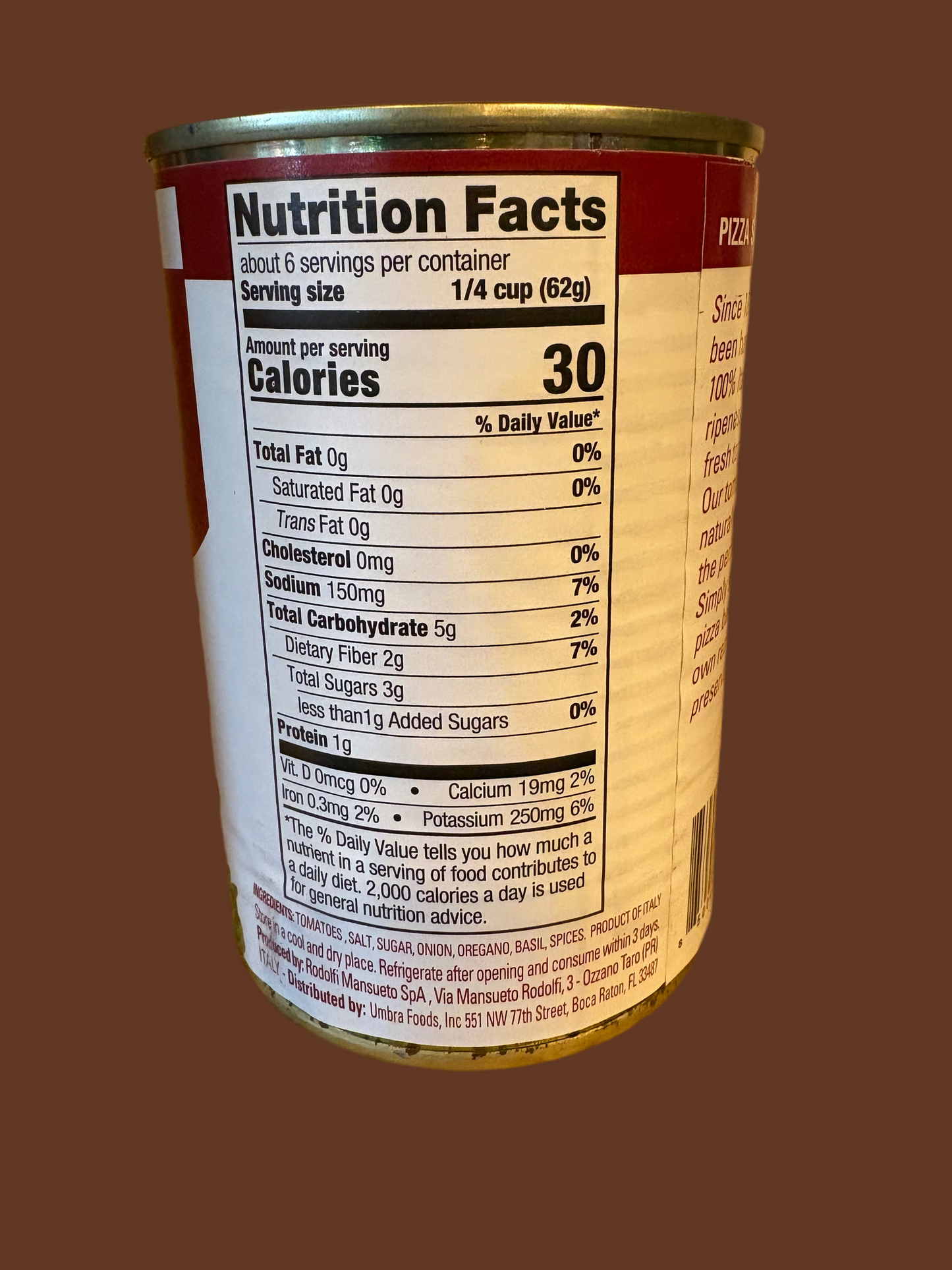 Pizza Sauce Aromatizzata Rodolfi USA 12/400gr