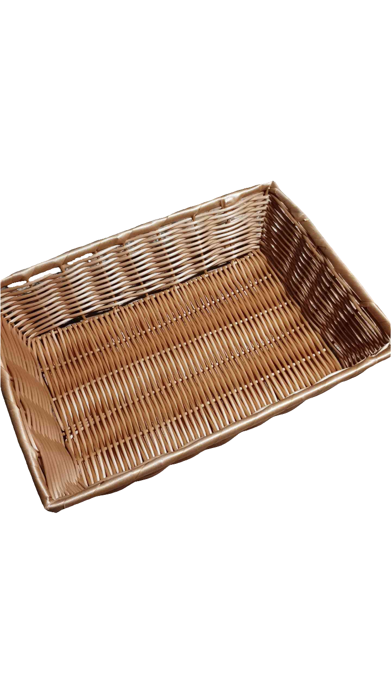 Basket 14" Oblong Synthetic Wicker Tray