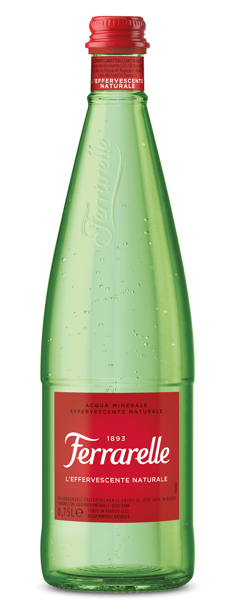 Ferrarelle Sparkling Glass case of 12/25.36flz