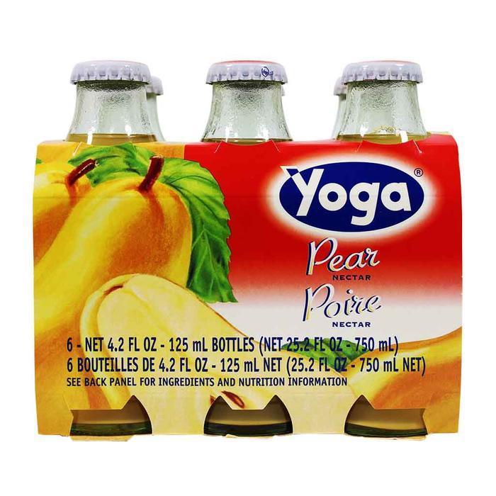 Yoga pear juice (6 bottles) 4.2 oz (125 ml )