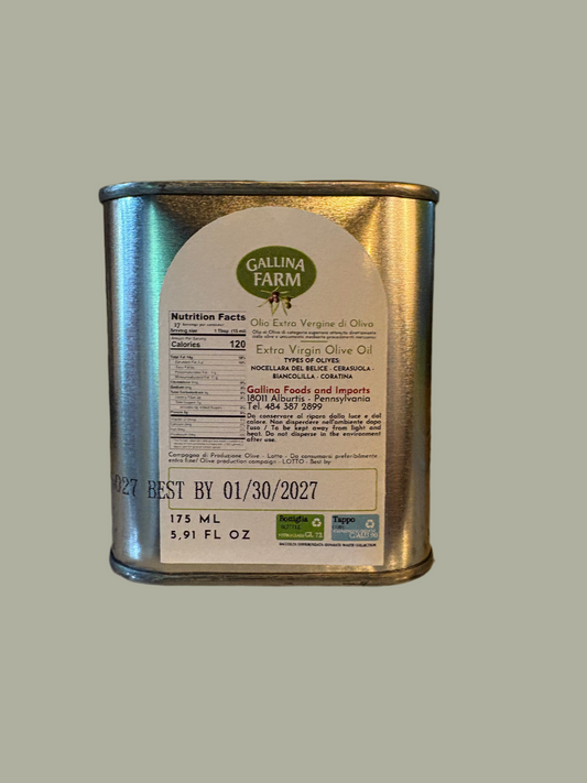 Gallina farms extra virgin olive oil 175ml