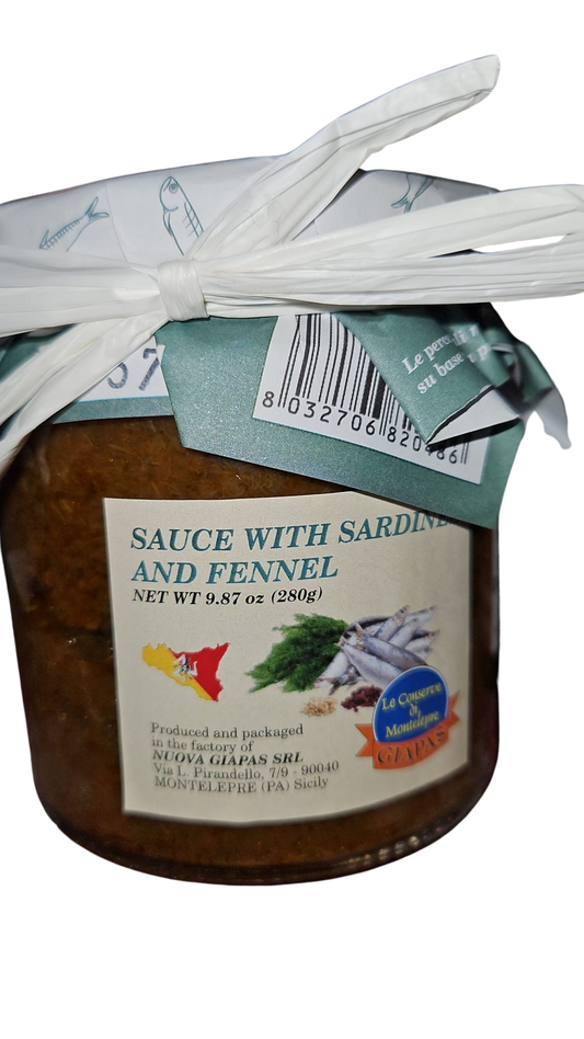 Pesto sardines fennel