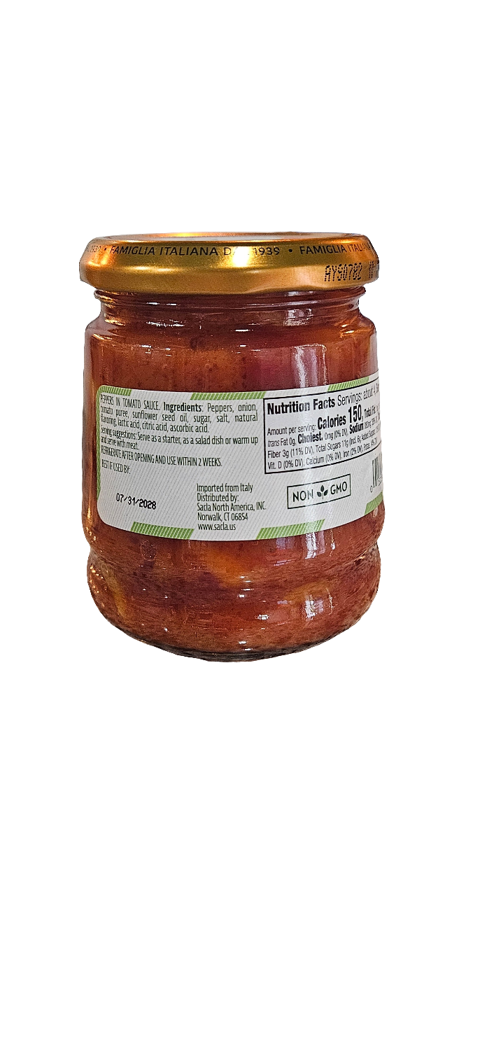 Sacla Yellow &red pepper in Tomato sauce 10.23oz