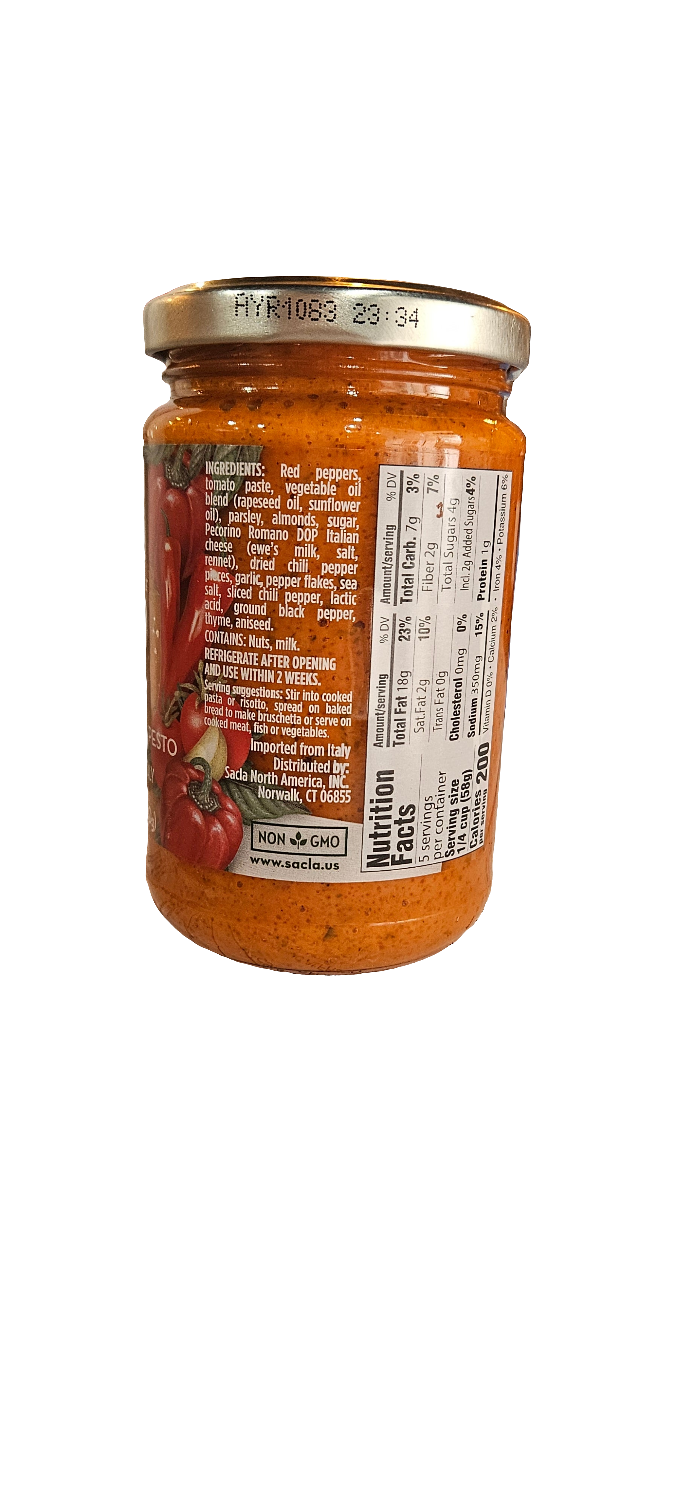 Sacla Chili Pesto 10.23oz
