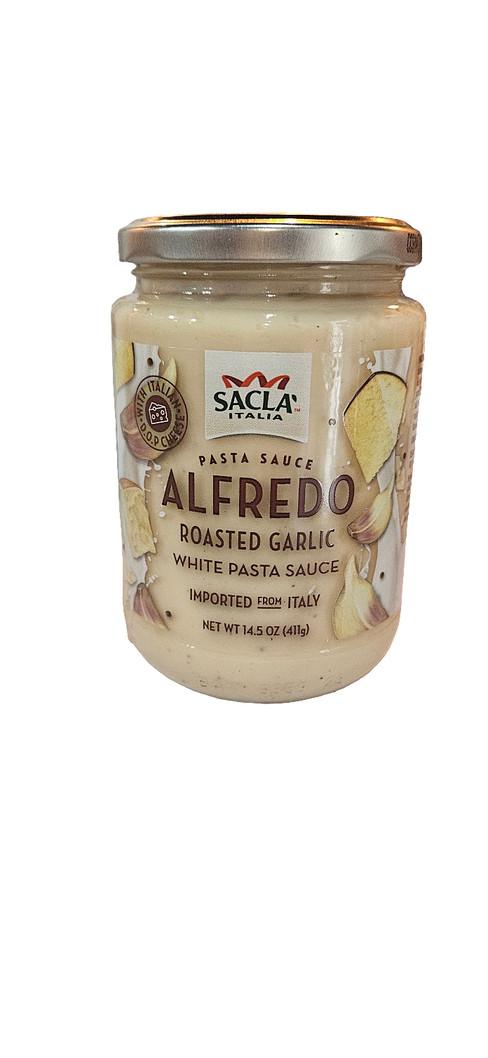 Sacla Alfredo roasted garlic pasta sauce  14 .5 oz
