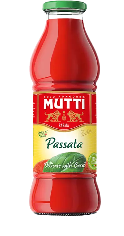 Tomato Puree with Basil Passata con Basilico 14 OZ. Mutti