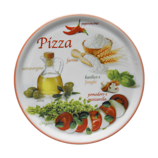 Pizza plates line orange  33cm (12.99" )