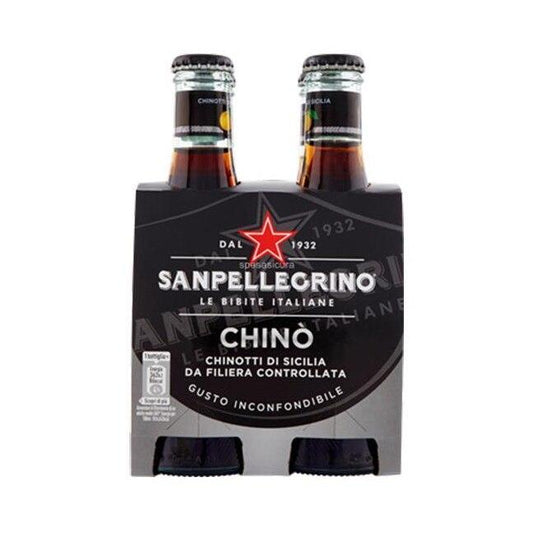 San Pellegrino Chinotto Italian Sparkling Citrus, 6.75 oz (4 Pack) (20 cl )