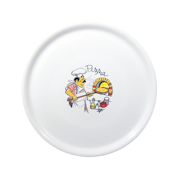 Pizza plates Napoli baffo saturnia 12.99" (33cm )