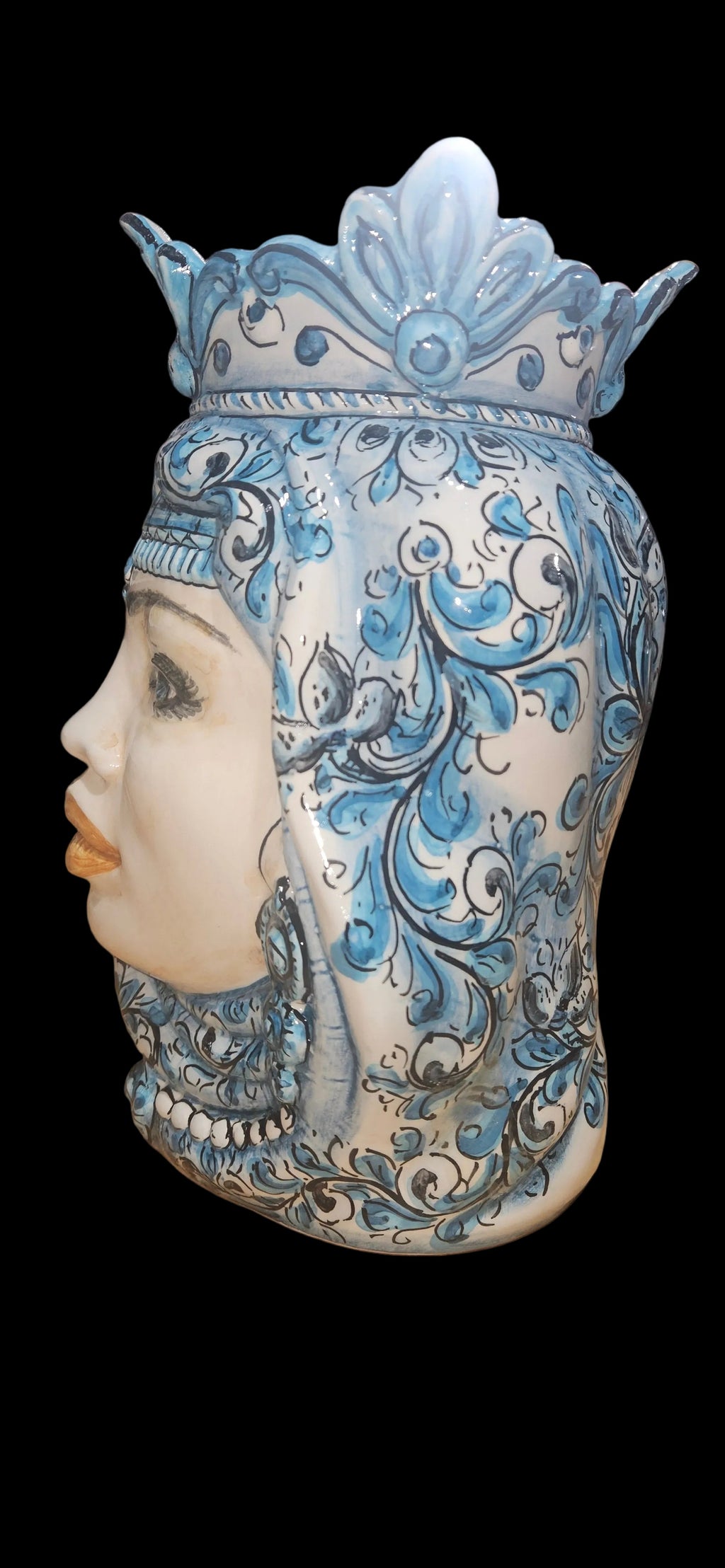 Testa di moro Queen blue 24 cm