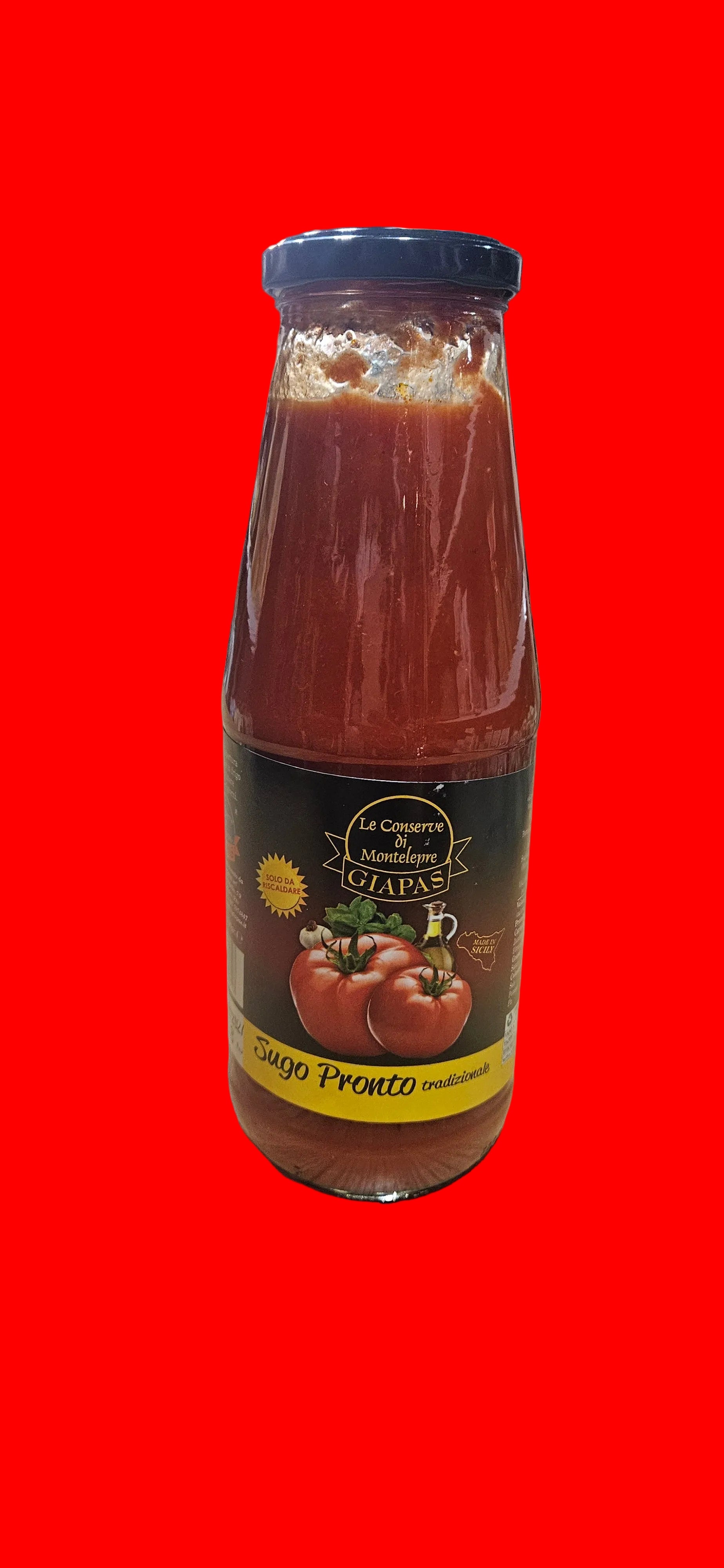 Giapas " sugo pronto tradionale / tomato sauce ready to use net weght  720 gr