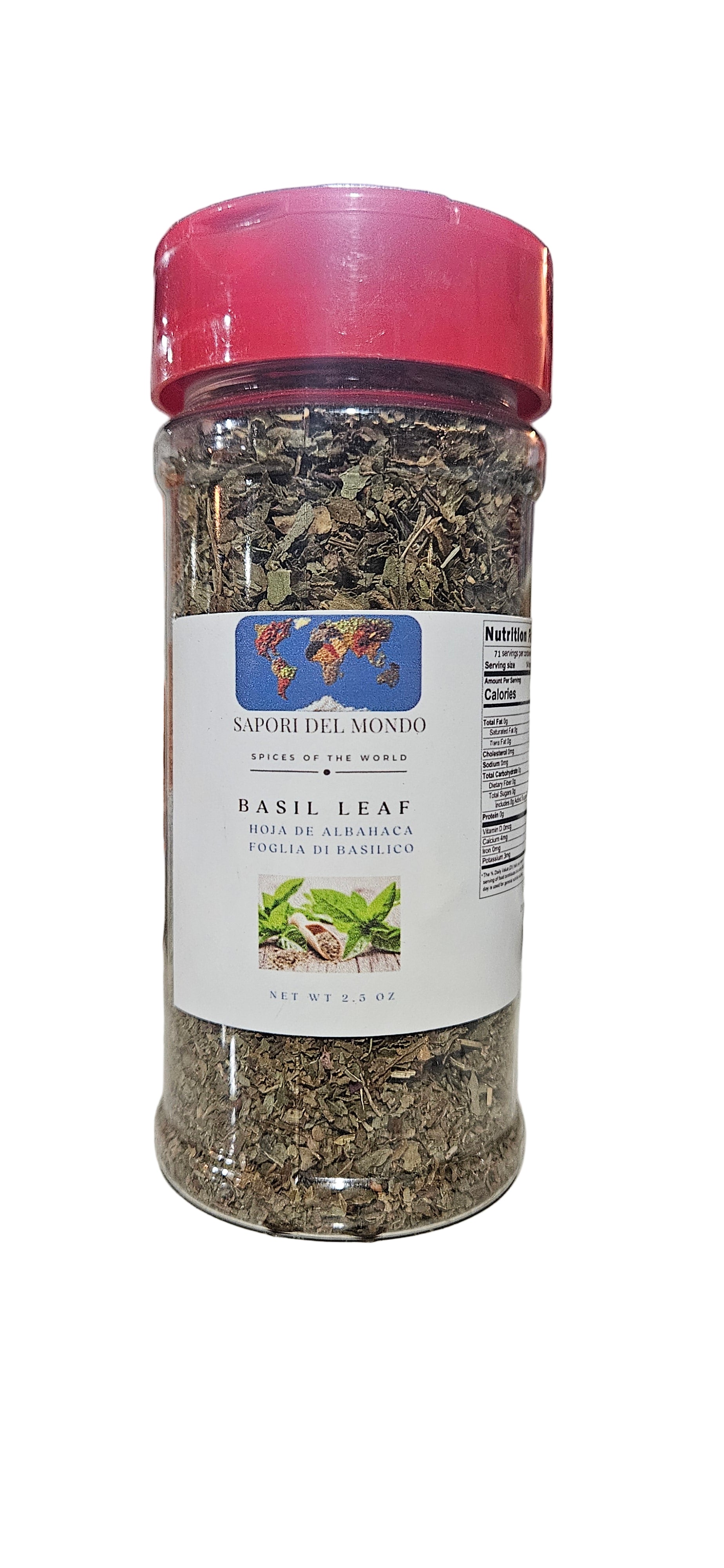 Basil dry "foglia di basilico 2.5 oz