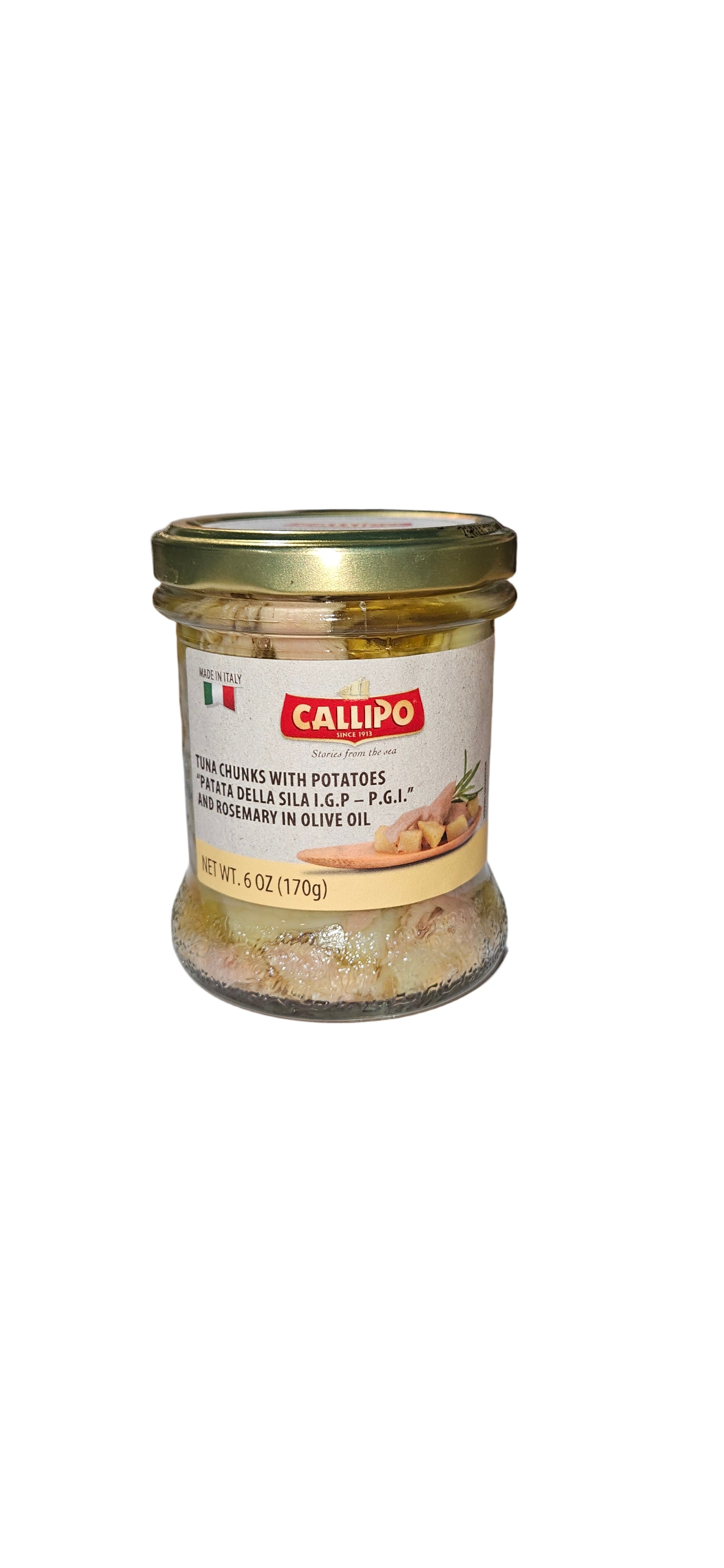 Callipo Tuna Chunks w/ Potatoes & Rosemary 
6 oz (170g)