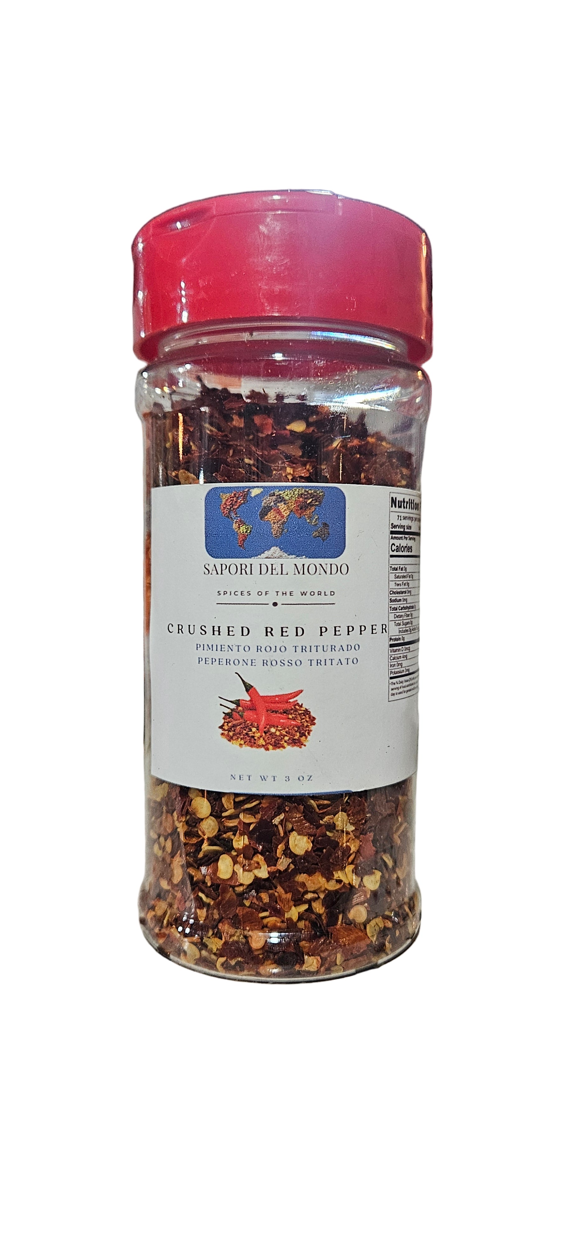 Crushed red pepper " peperoncino rosso tritato 3 oz