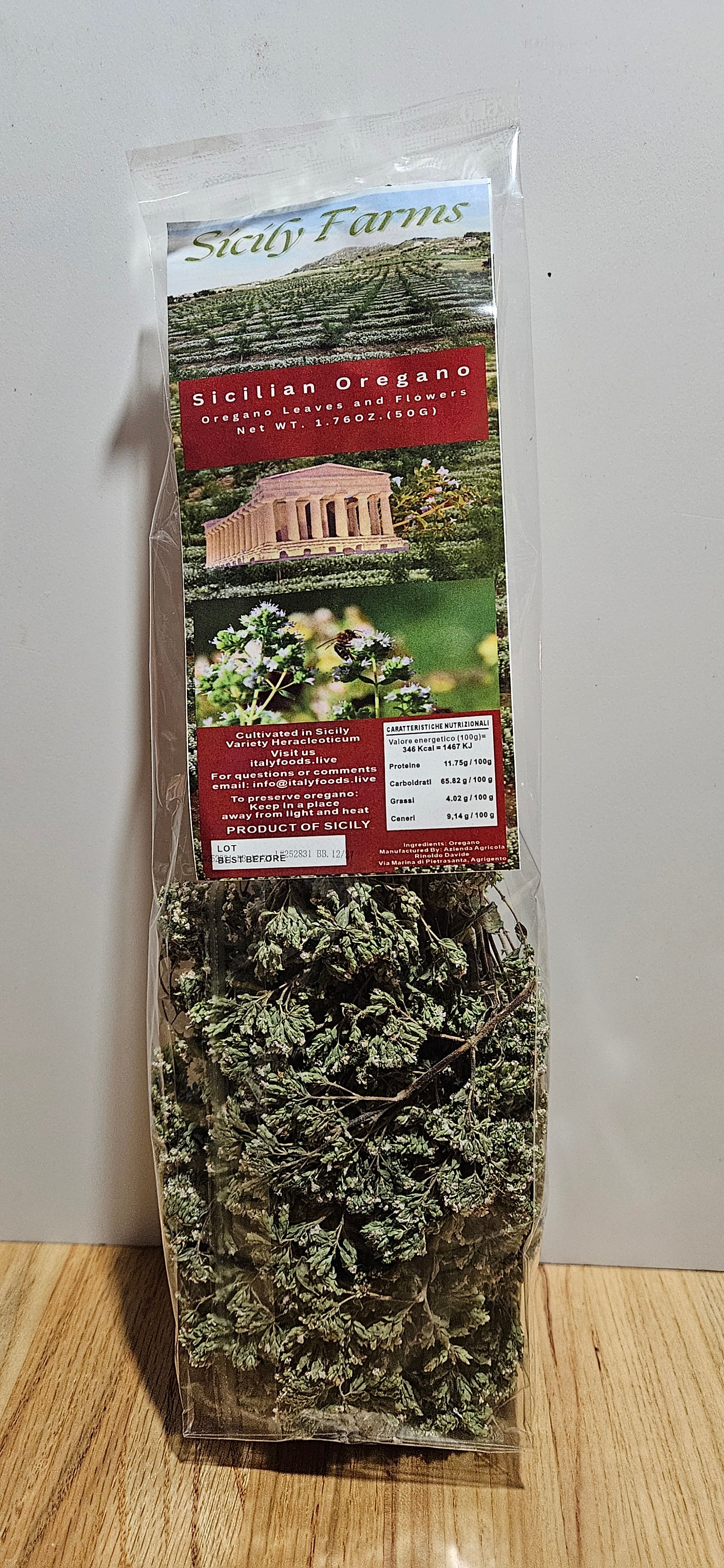 Oregano Bunch sicilyfarms 1.76oz (50gr)