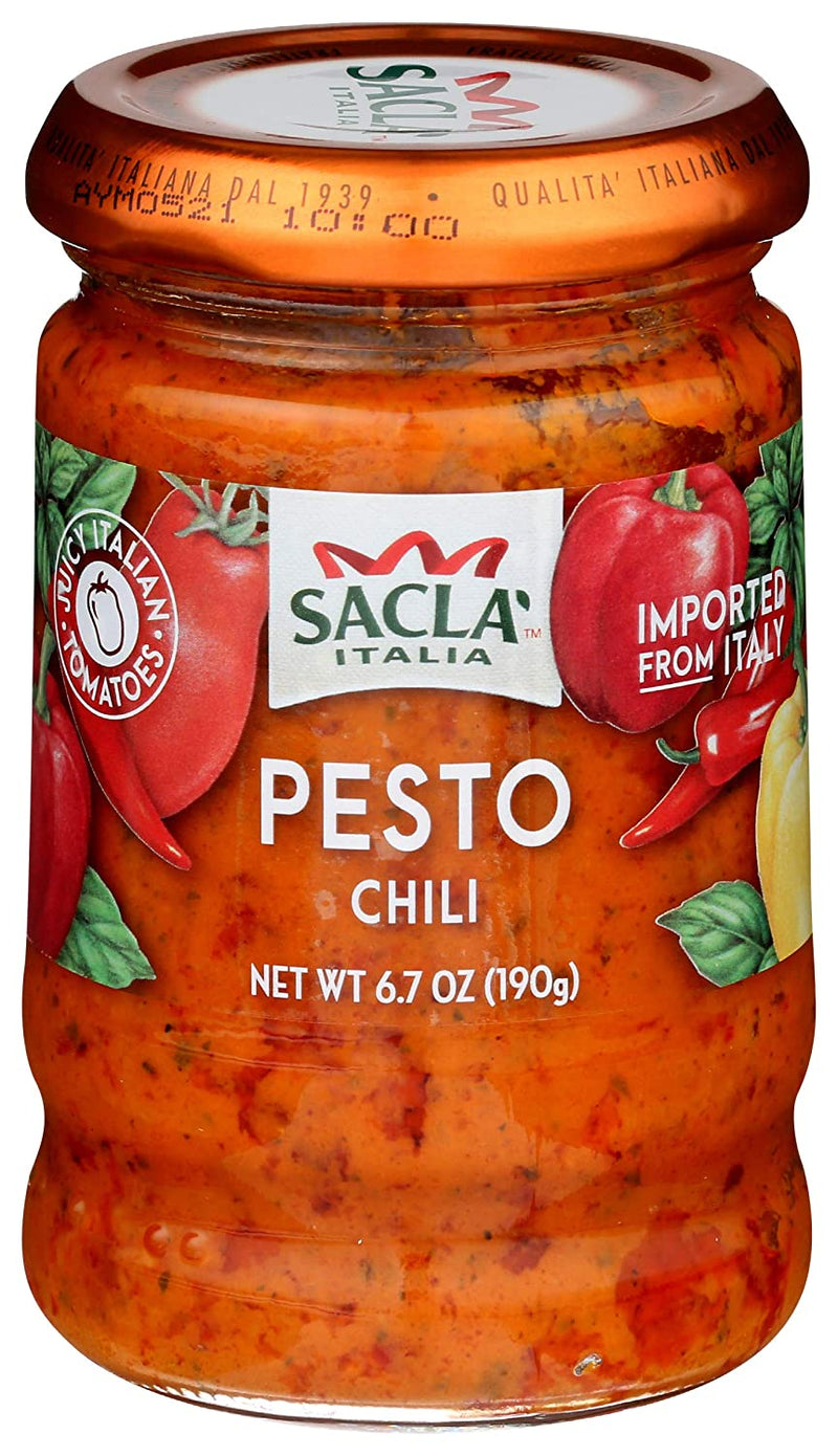 Sacla Chili Pesto 6.7 oz